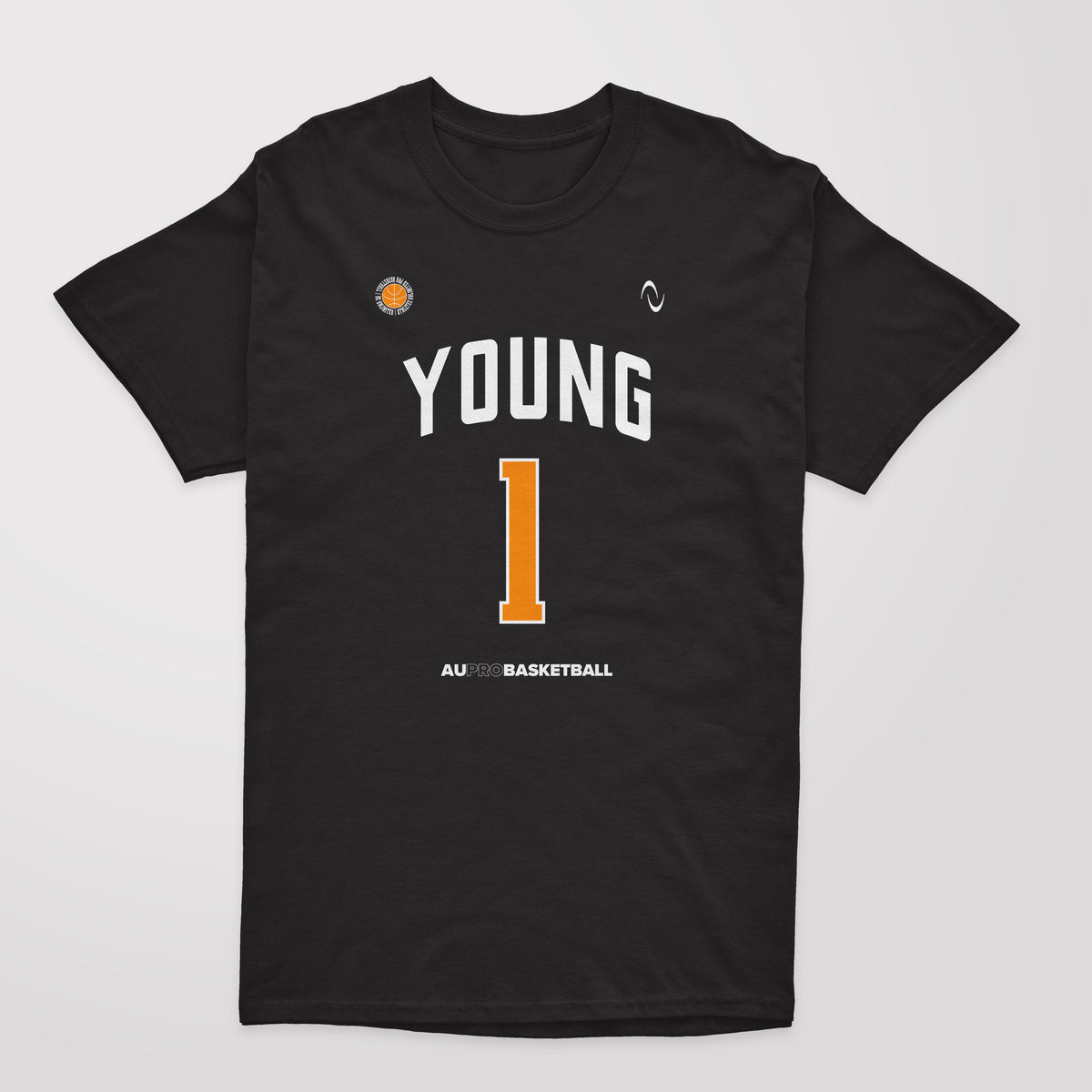Athletes Unlimited Basketball Player Name and Number Tee, Ty Young 1